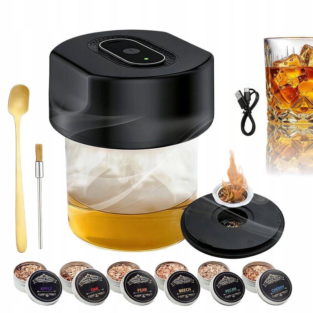 Set With Smoking Whisky Smoker In Chest Gift Guy Father's Day Travel Manufacturer code Smoker Do Wshiskey Smoker Elektryczny