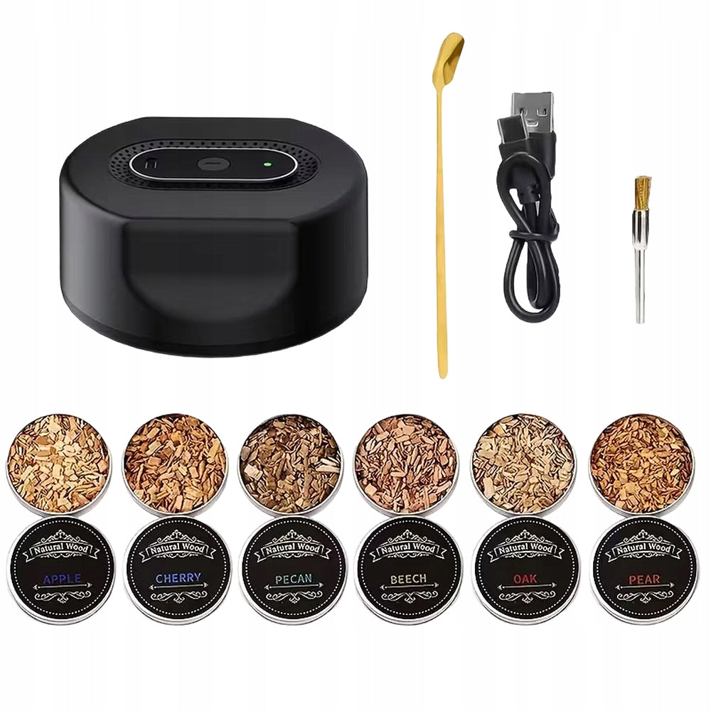 Set With Smoking Whisky Smoker In Chest Gift Guy Father's Day Travel Packaging status original