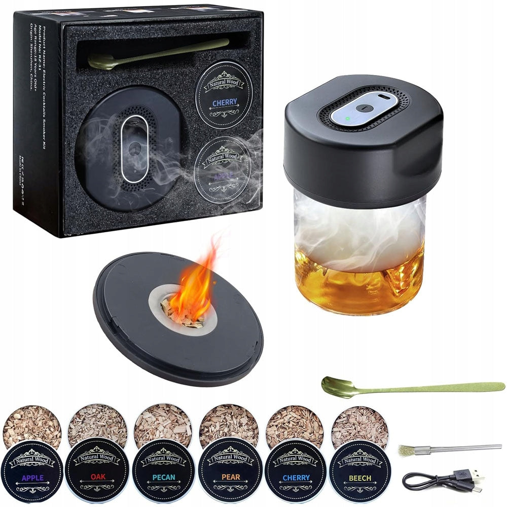 Set With Smoking Whisky Smoker In Chest Gift Guy Father's Day Travel
