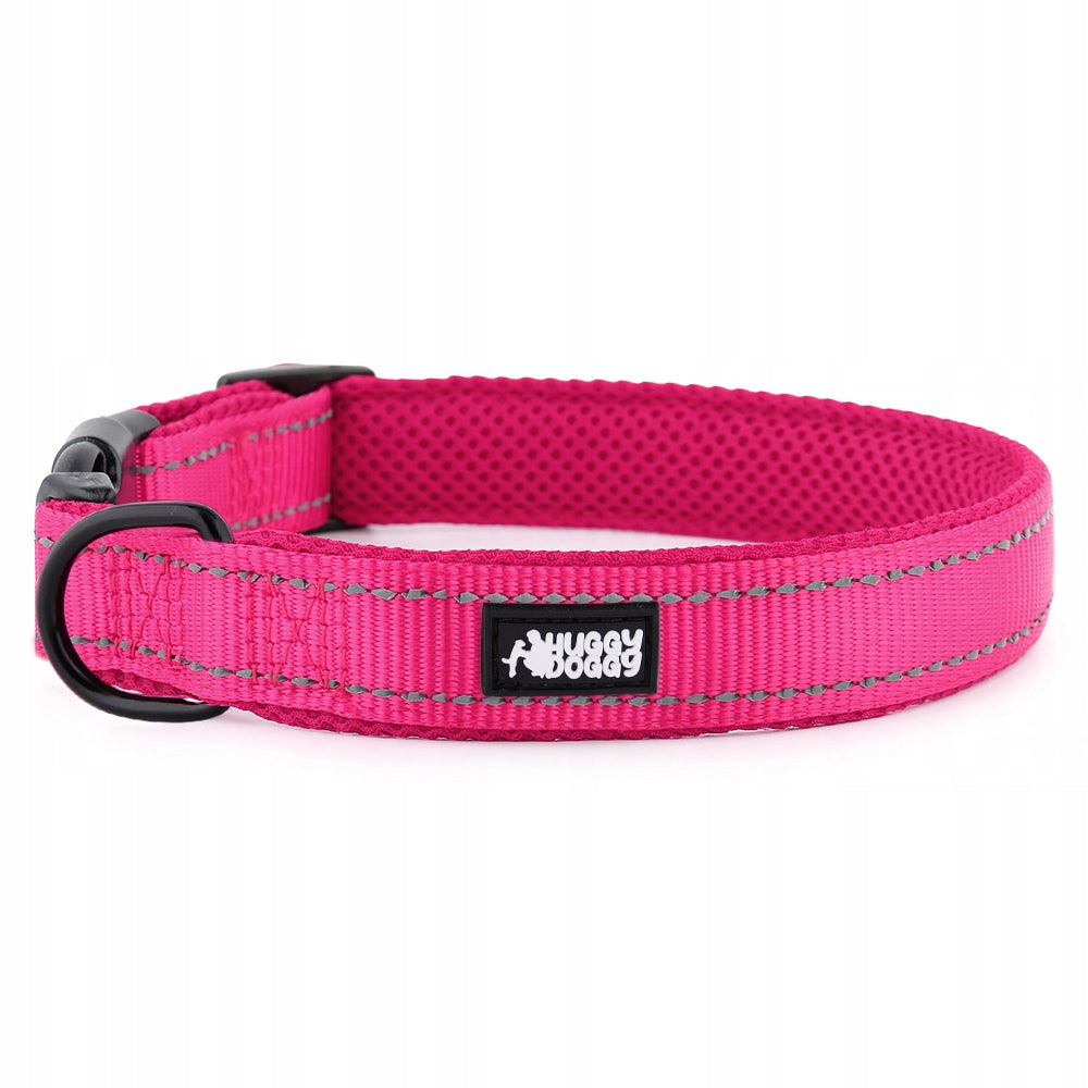 Set collar and leash Pink walking set for big dog HUGGY DOGGY L Packaging status original