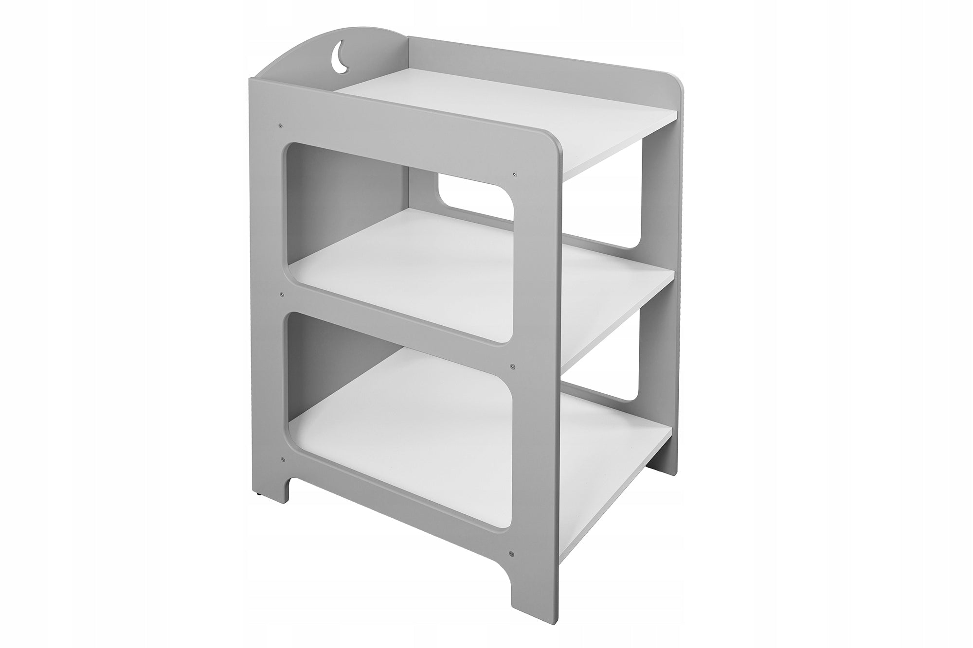 Set cradle mattress + care chest of drawers MOON-grey Color gray