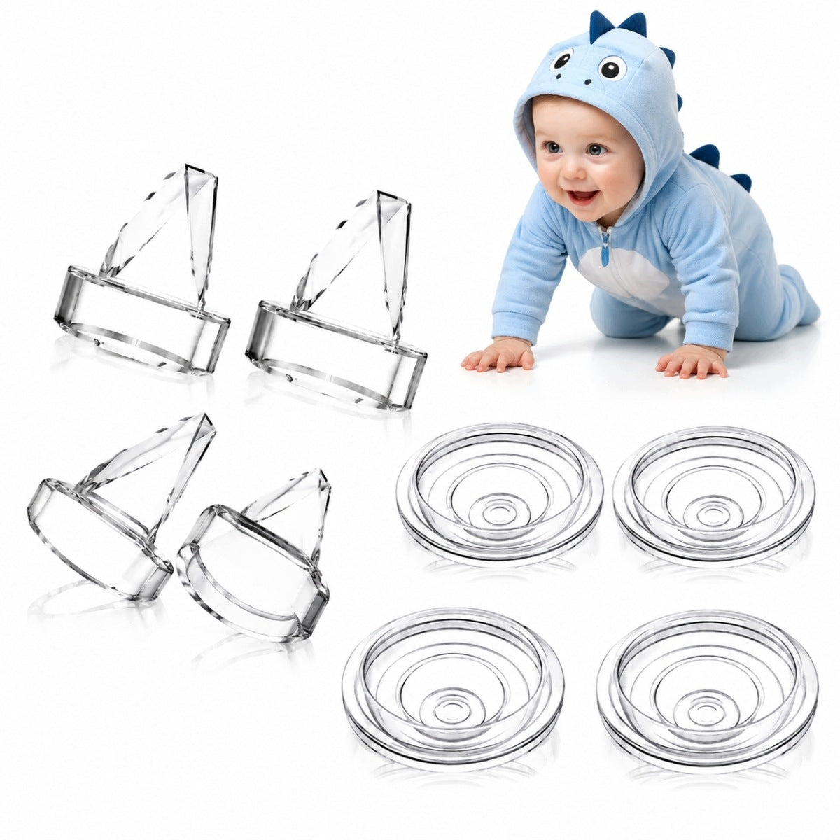 Set – diaphragm, valve for shell breast pump s9pro, s12pro hands free