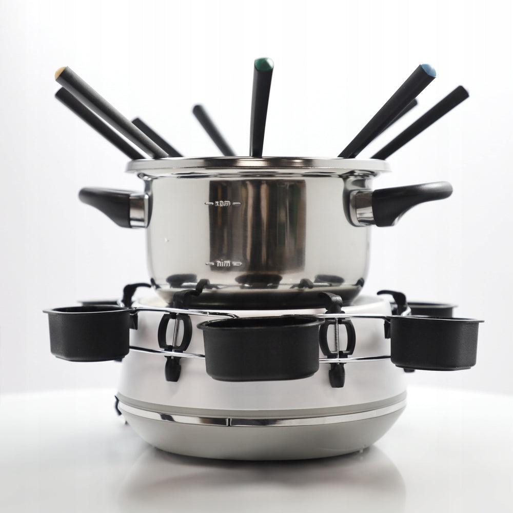Set for Fondue electric 2L 1200W Melissa steel chocolate meat Packaging status original