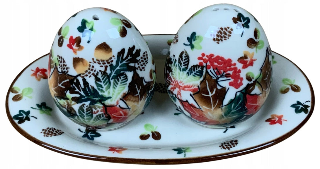 Set for spices salt pepper AUTUMN Ceramics Bolesławiec gat.2 Brand no brand