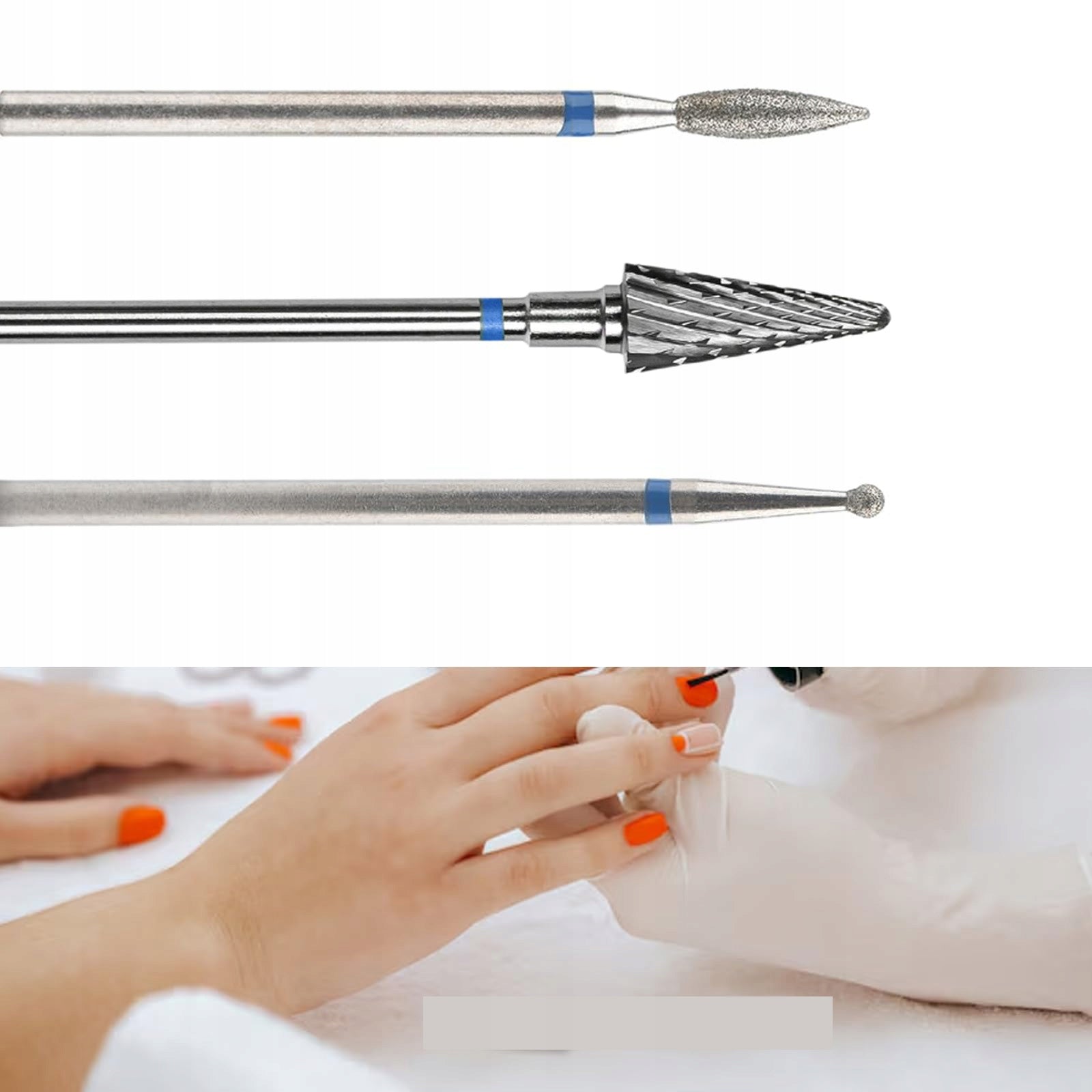 Set of 11 Nail Cutters Ceramic, Diamond, Carbide for Gel Manufacturer code manicure pedicure