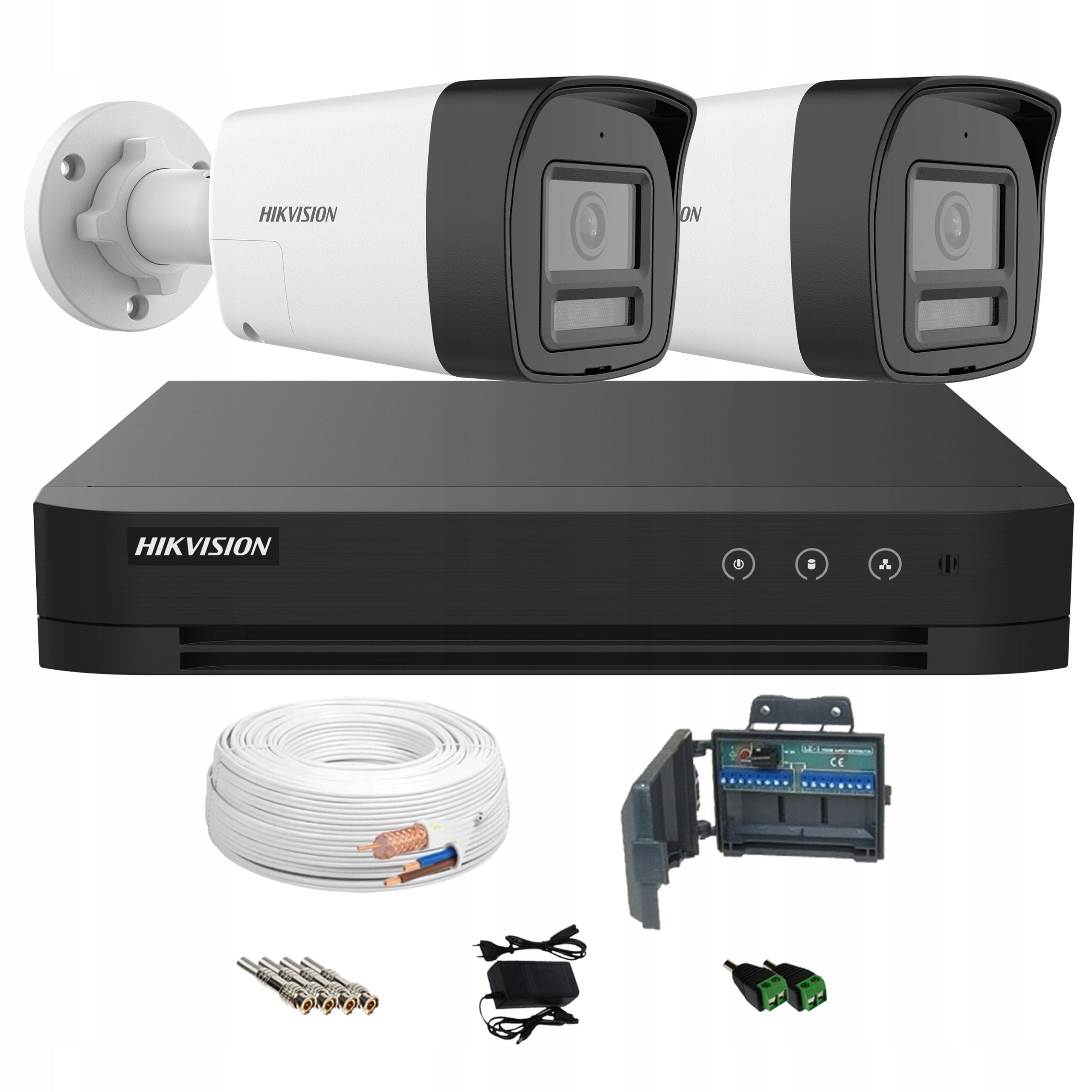 Set of 2 cameras hikvision 8MP color image at night UltraHD home monitoring Packaging status original