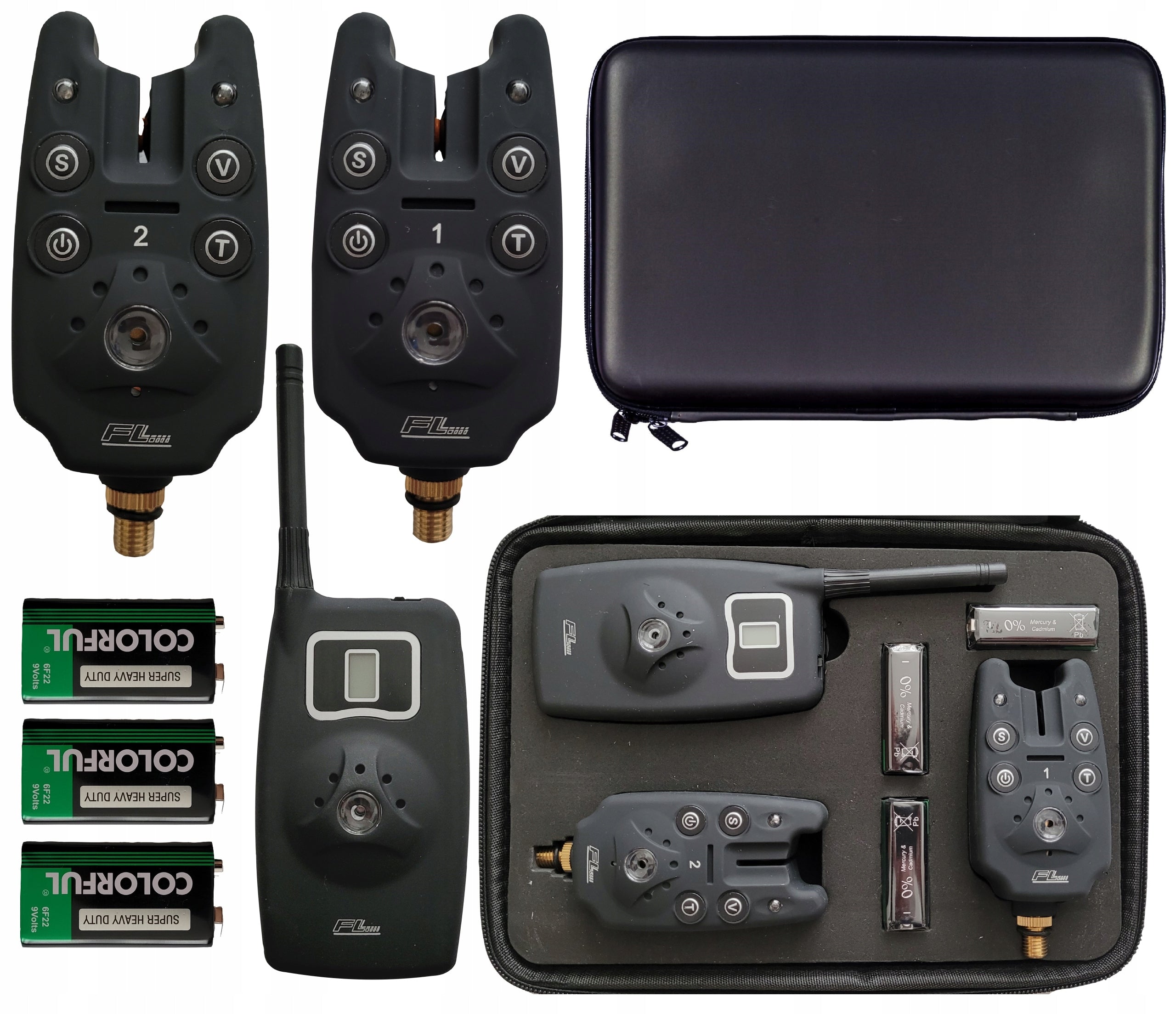 Set of 2x Bite Indicator Control Unit Bite Sensor