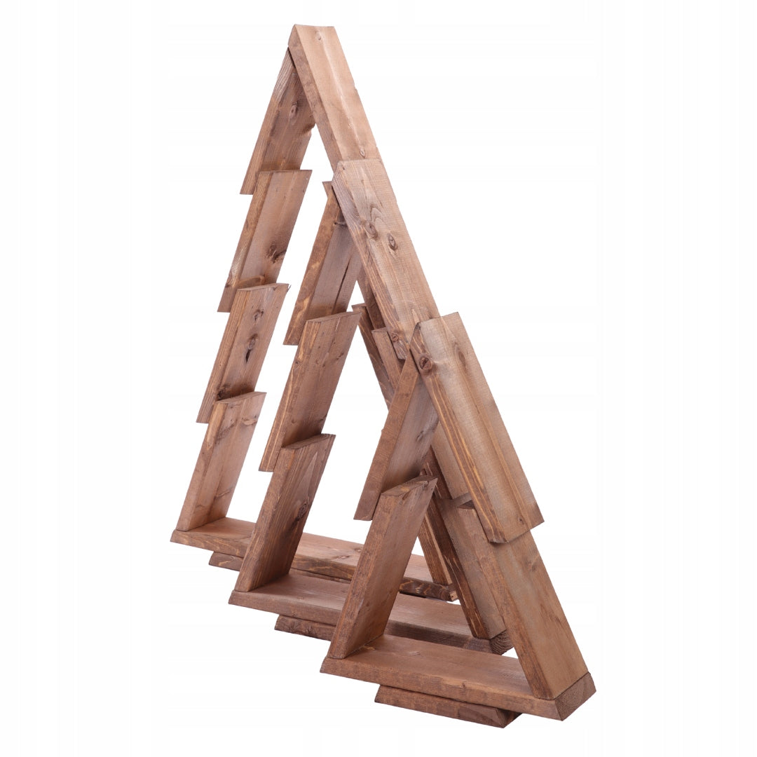 Set of 3 Christmas trees WOODEN CHRISTMAS TREES SET 43-75cm ASSEMBLED IMPREGNATION Packaging status original