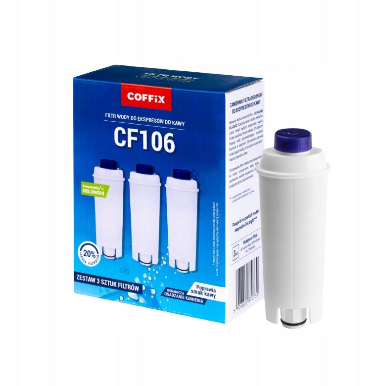Set of 3 Coffix CF106 filters for DeLonghi machine - replacement