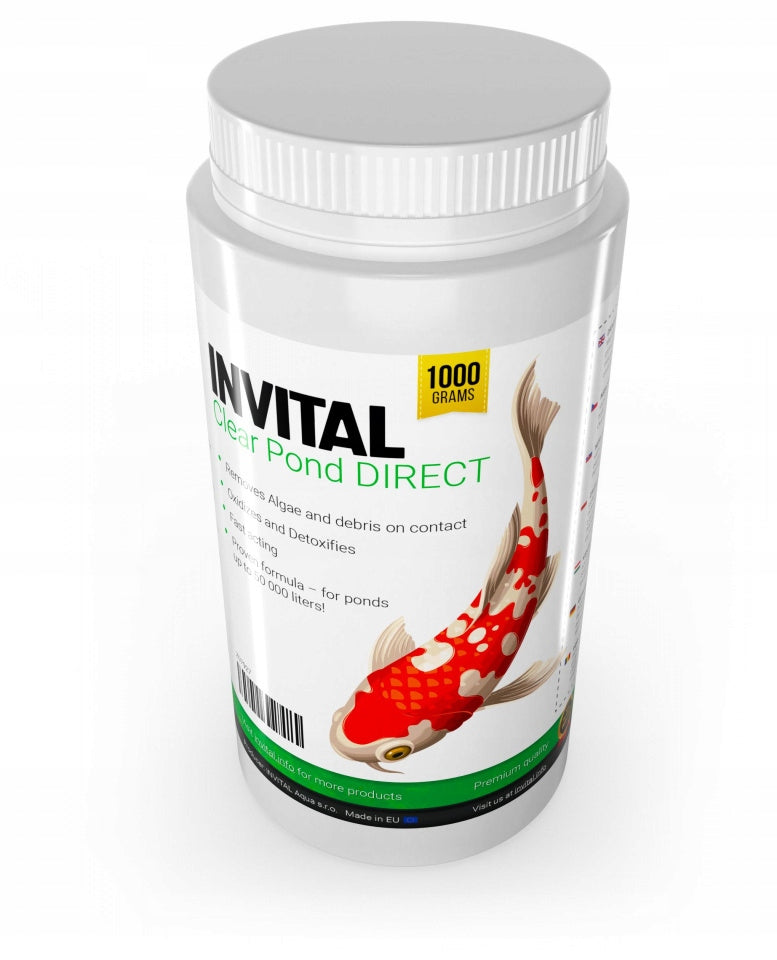 Set of 3 INVITAL Clear Pond Direct 1 kg eliminates thread algae Volume 1 l