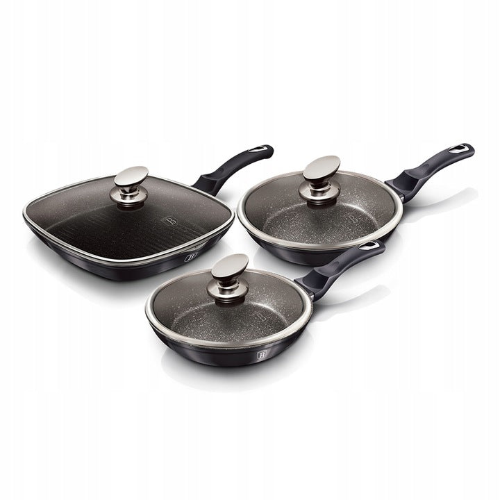 Set of 3 induction pans Berlinger Haus BH-6923 Packaging status original