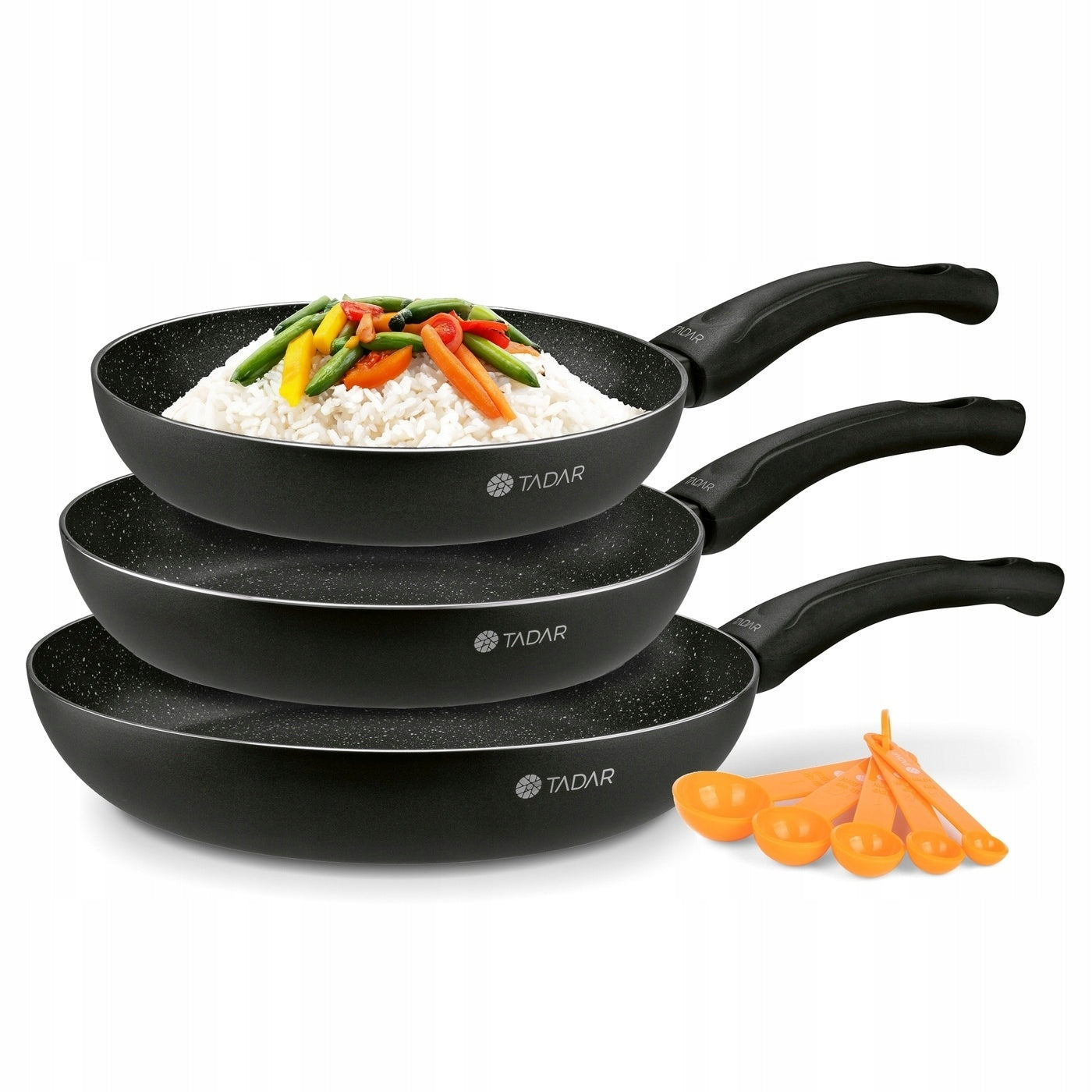 Set of 3x PAN Induction ELECTRIC GAS Tadar Sten 20/24/28 cm