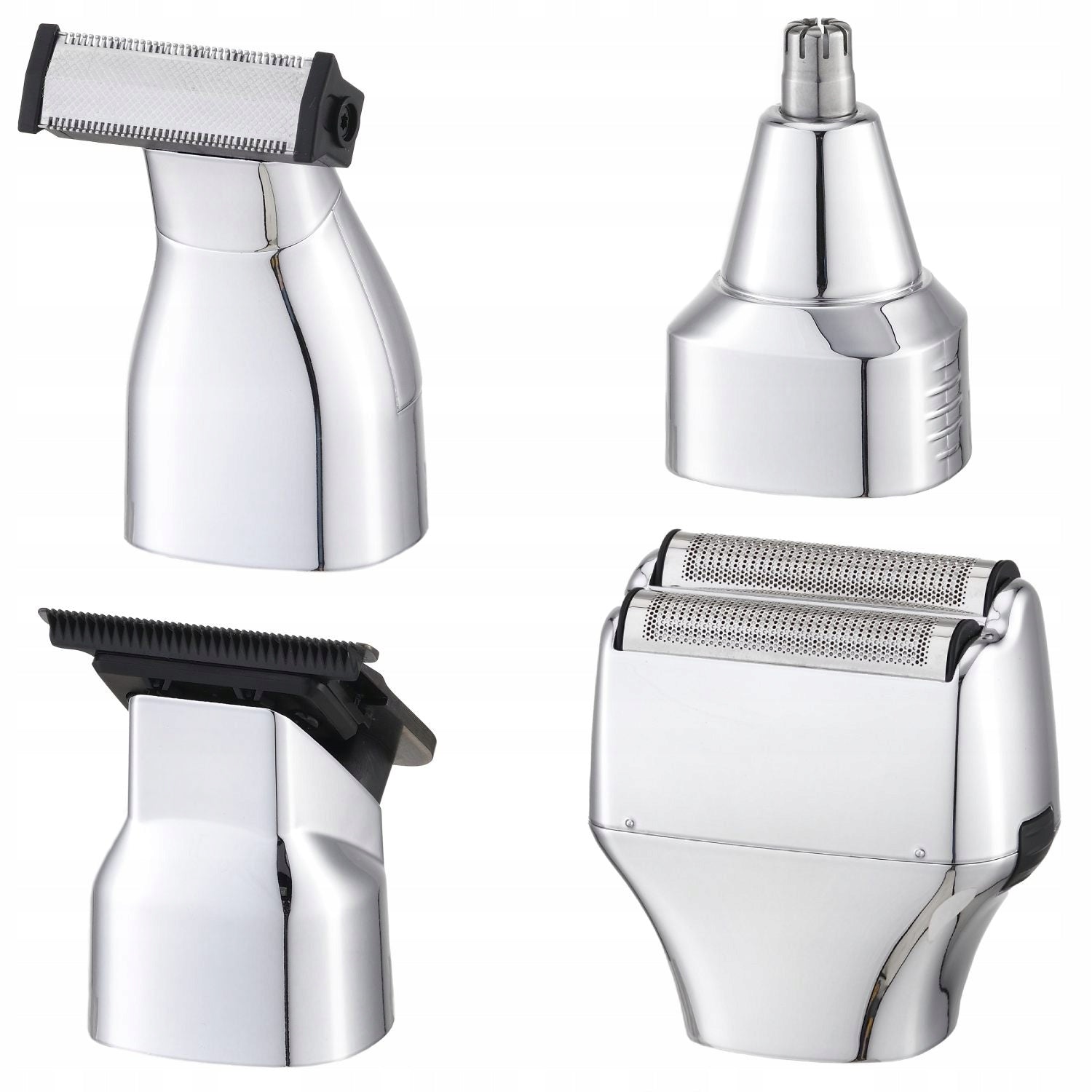 Set of 4in1 Foil Shaver Nose and Ear Beard Trimmer Wet and Dry LED Packaging status original