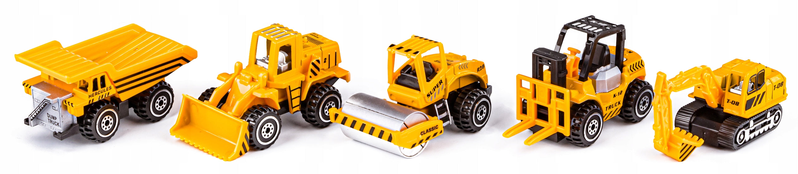 Set of 5 Construction Vehicles Metal Construction Vehicles Cars Resoraki Manufacturer code JM522-35