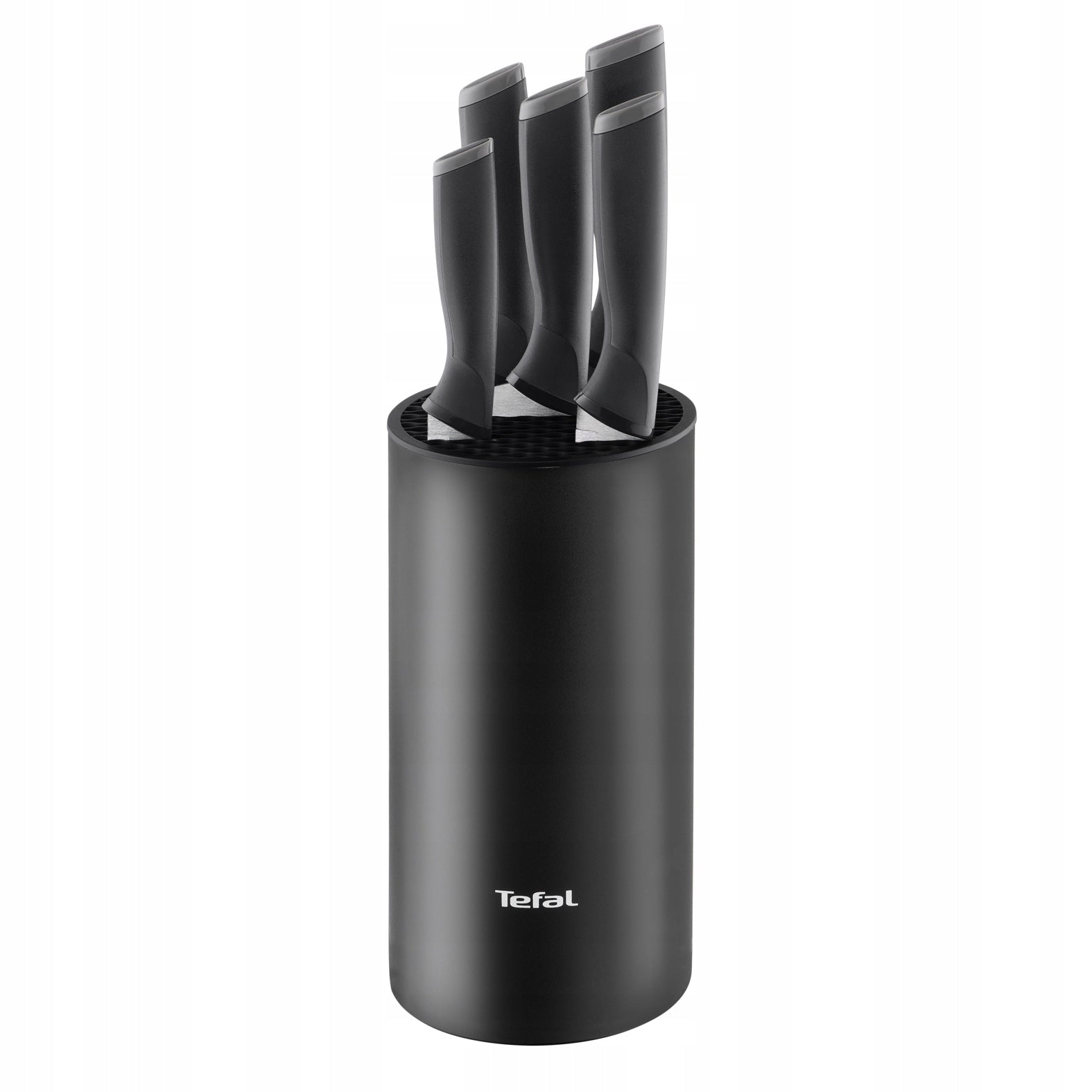 Set of 5 kitchen knives TEFAL Comfort + block stainless steel 6 elements Packaging status original
