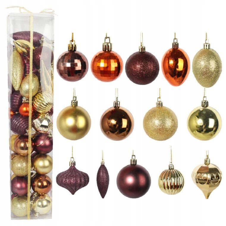 Set of 50 Luxury Plastic Bombs MIX OF COLORS AND SIZES OF THE HOLIDAY
