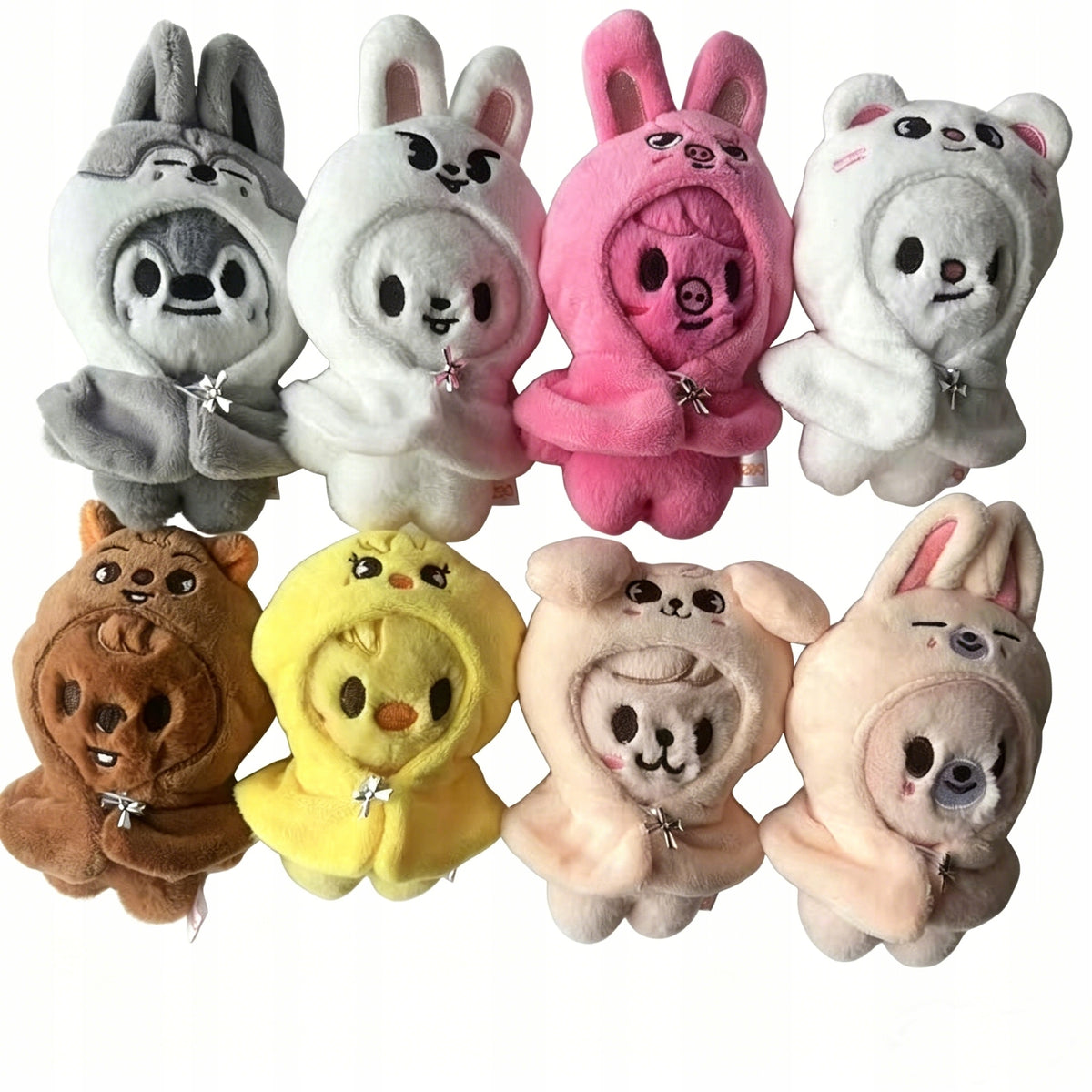 Set of 8 SKZOO Stray Kids FM Pilot Plush Toys - Full Character Set!
