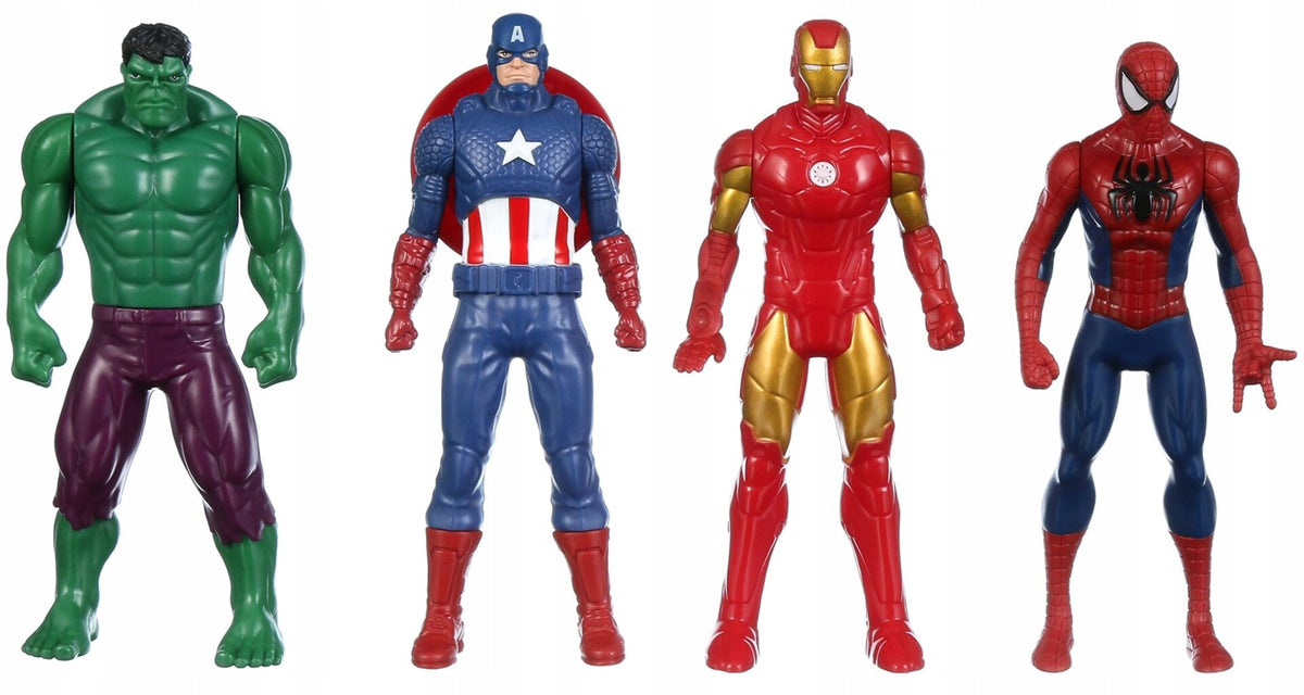 Set of 8 figures AVENGERS MARVEL HASBRO E4552 HULK SPIDERMAN FALCON ANTMAN Packaging status original