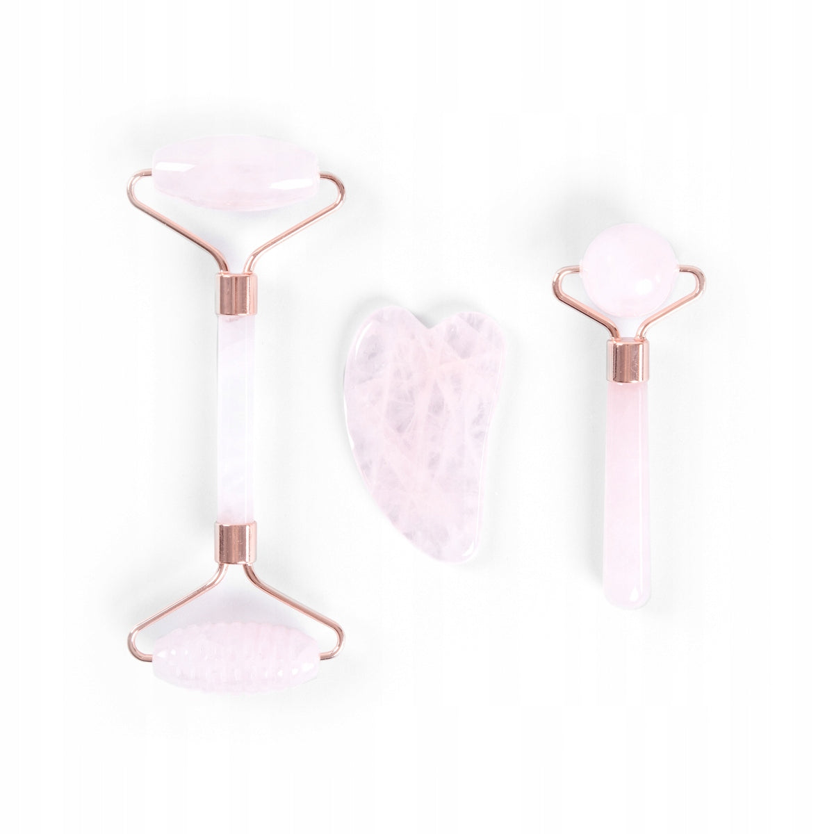 Set of ASTRAL face massage accessories with jade pink HOMLA