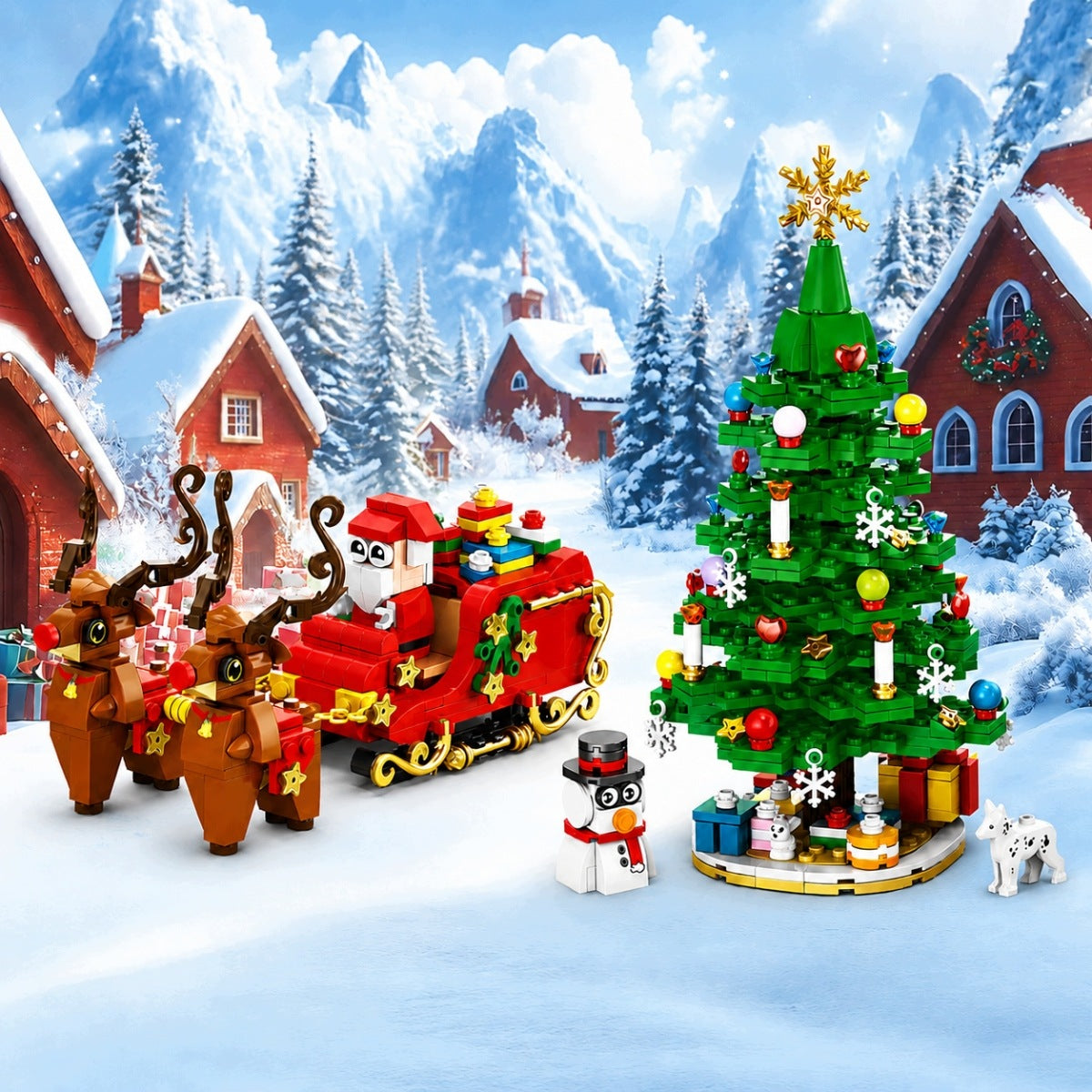 Set of Advent blocks for Christmas, 24 days Brand no brand