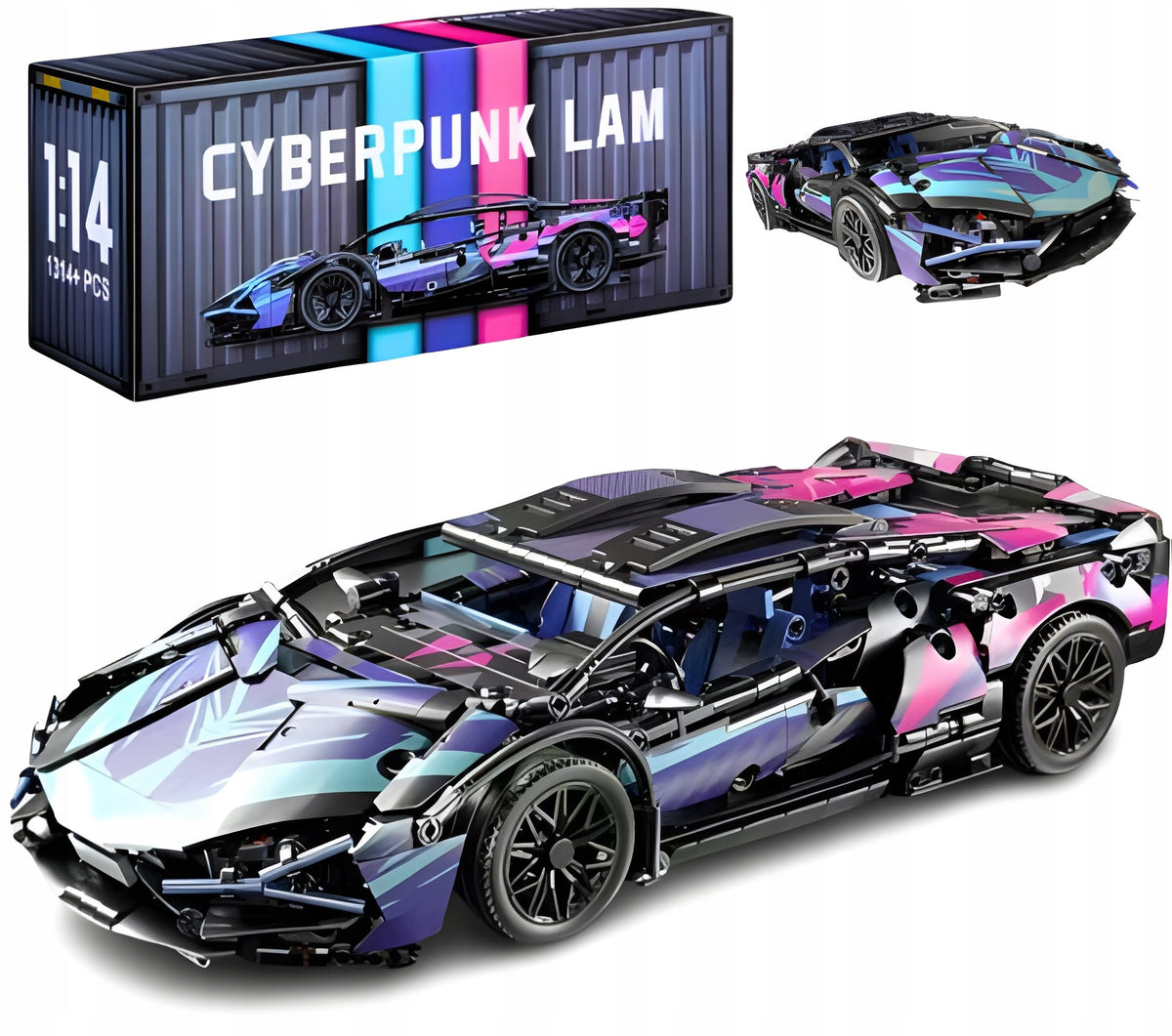 Set of Blocks Building Blocks Sports Car To Build Lamborghini 1314