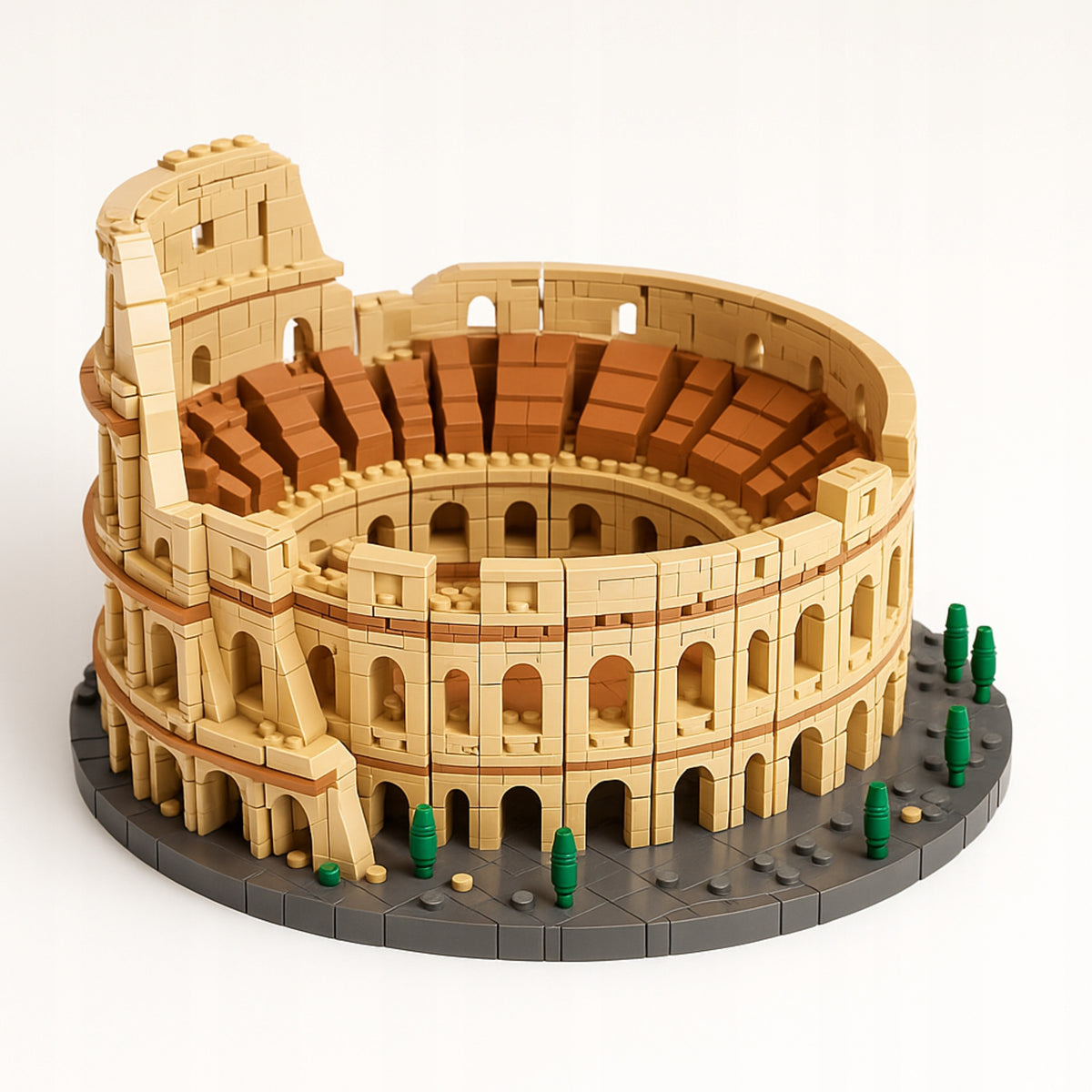 Set of Blocks Colosseum Rome 1500 El Model Architecture Packaging status original