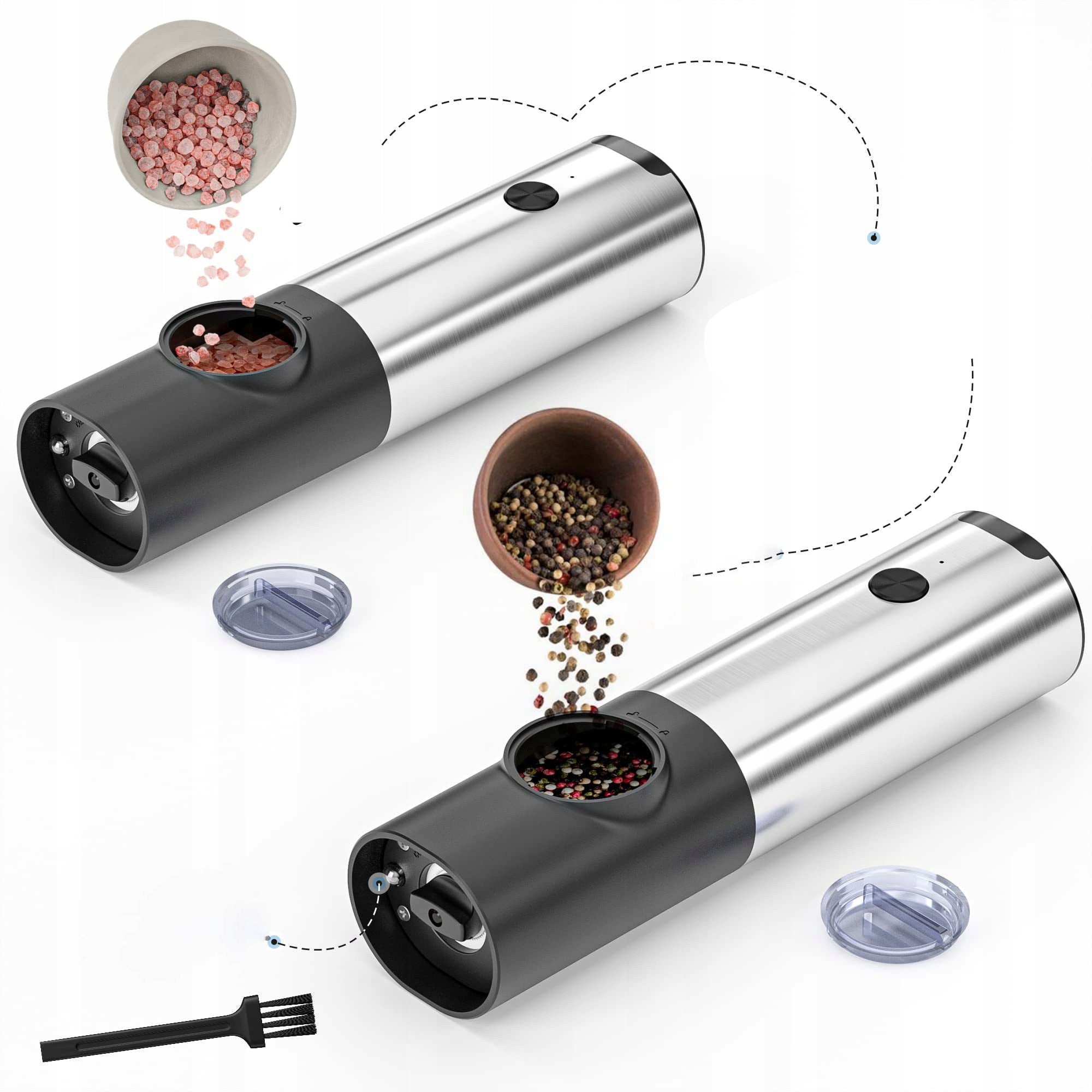Set of Electric Grinders Pepper Salt Grinder Spice Stand Manufacturer code 05541
