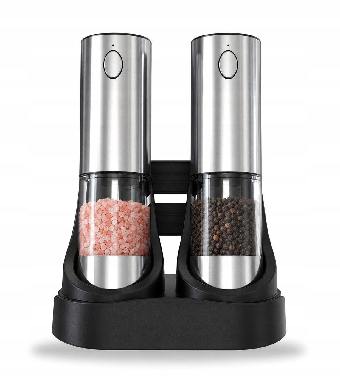 Set of Electric Pepper Salt Grinders Spices Charging Base ZM-S1 Packaging status original