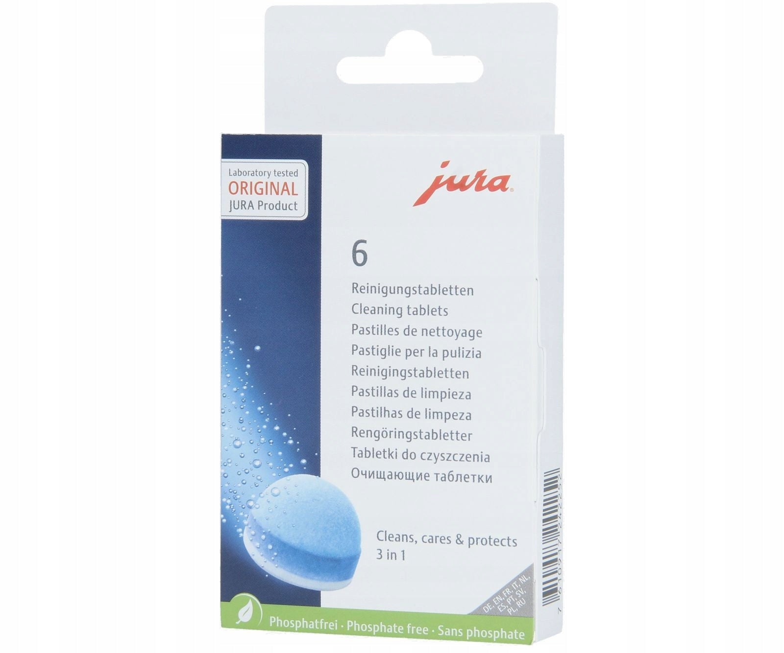 Set of JURA Descaling tablets 9pcs + Cleaning tablets 6pcs Manufacturer code JU000016
