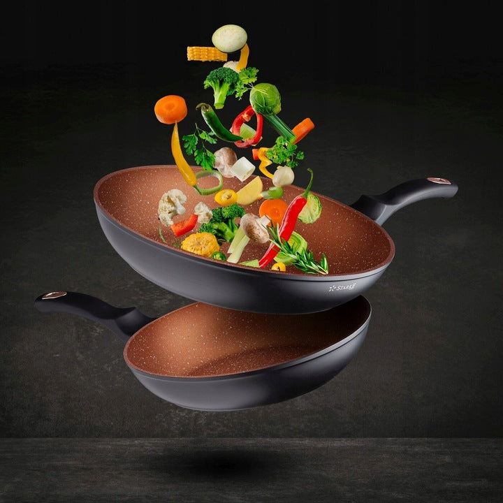 Puodų rinkinys Starke Pro, Dark Copper, 10dalių