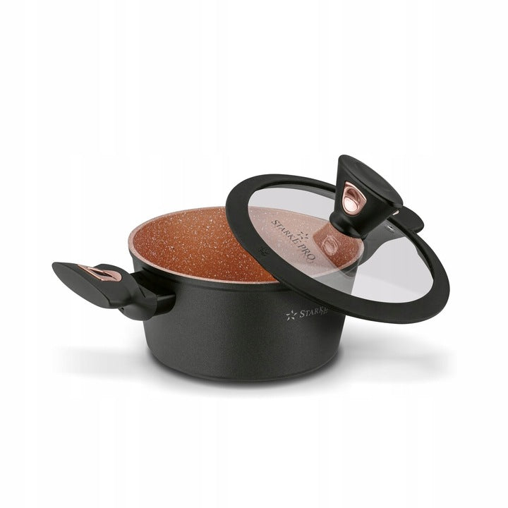 Puodų rinkinys Starke Pro, Dark Copper, 10dalių