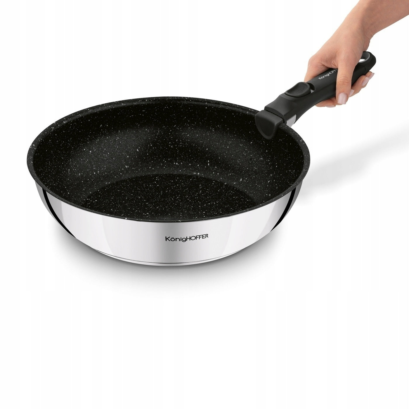 Set of PANS 3x DEEP Detachable HANDLE Konighoffer Colate 20x24x28 Brand Konighoffer