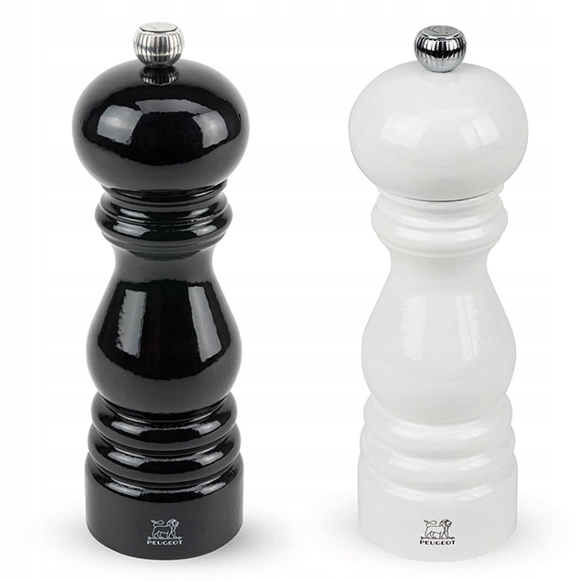 Set of PARIS milks black white 18 cm Peugeot