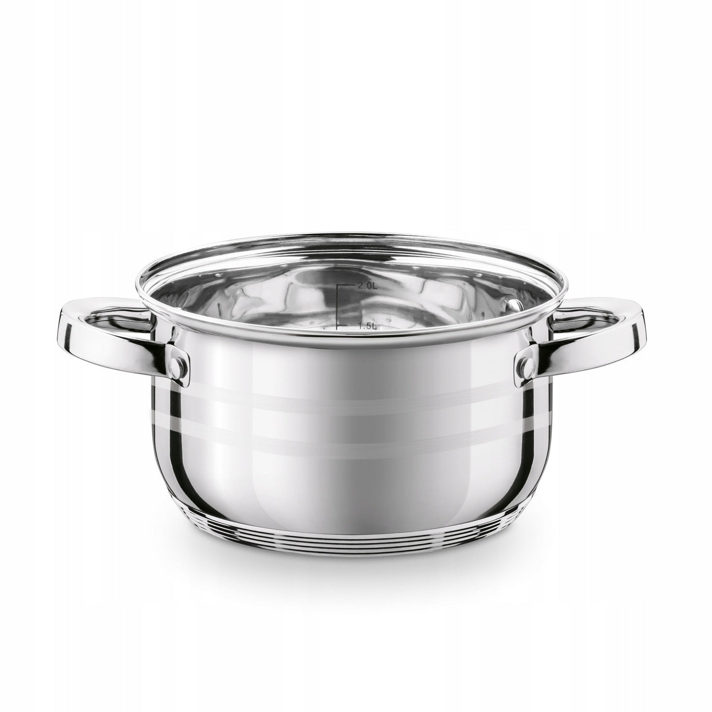 Set of POTS INDUCTION Steel LID KonigHOFFER Zefir 14/16/18/22cm Color silver