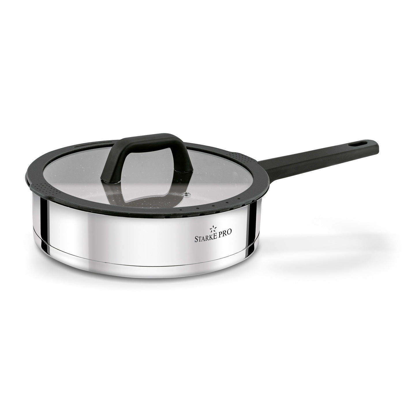 Set of POTS with Lids INDUCTION Gas Set Starke Pro Rigor 10 el Additional color silver