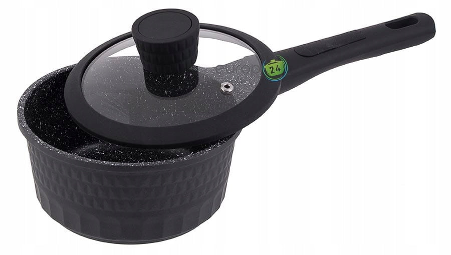 Set of Pots Edenberg EB-5649 Forged Aluminium 10el. BLACK COATING MARBLE Brand Edenberg
