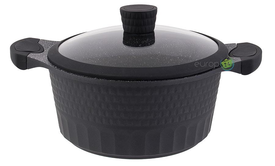 Set of Pots Edenberg EB-5649 Forged Aluminium 10el. BLACK COATING MARBLE Manufacturer code EB-9186
