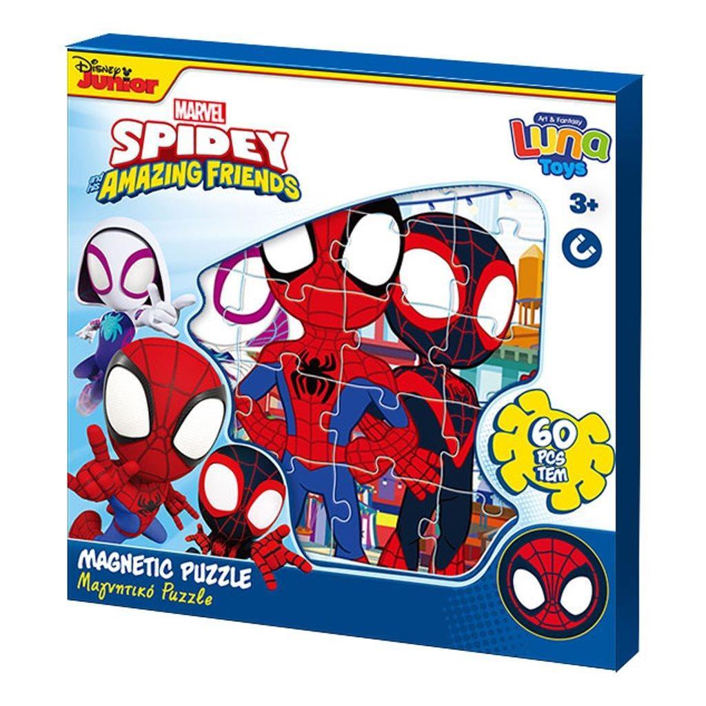 Set of Puzzle Magnetic Spidey and Super-Buddies Marvel 3in1 3x20pcs