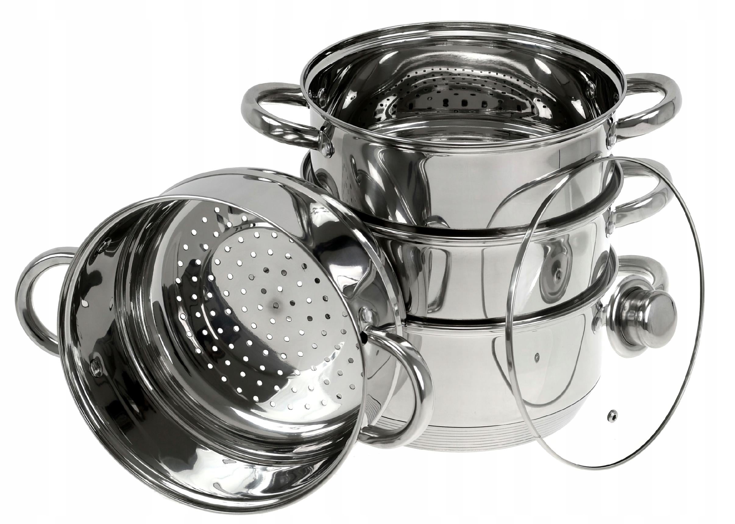 Set of STEAMING POTS 5el. 22cm. POT 4,5 L INDUCTION GAS EAN (GTIN) 5908298001745