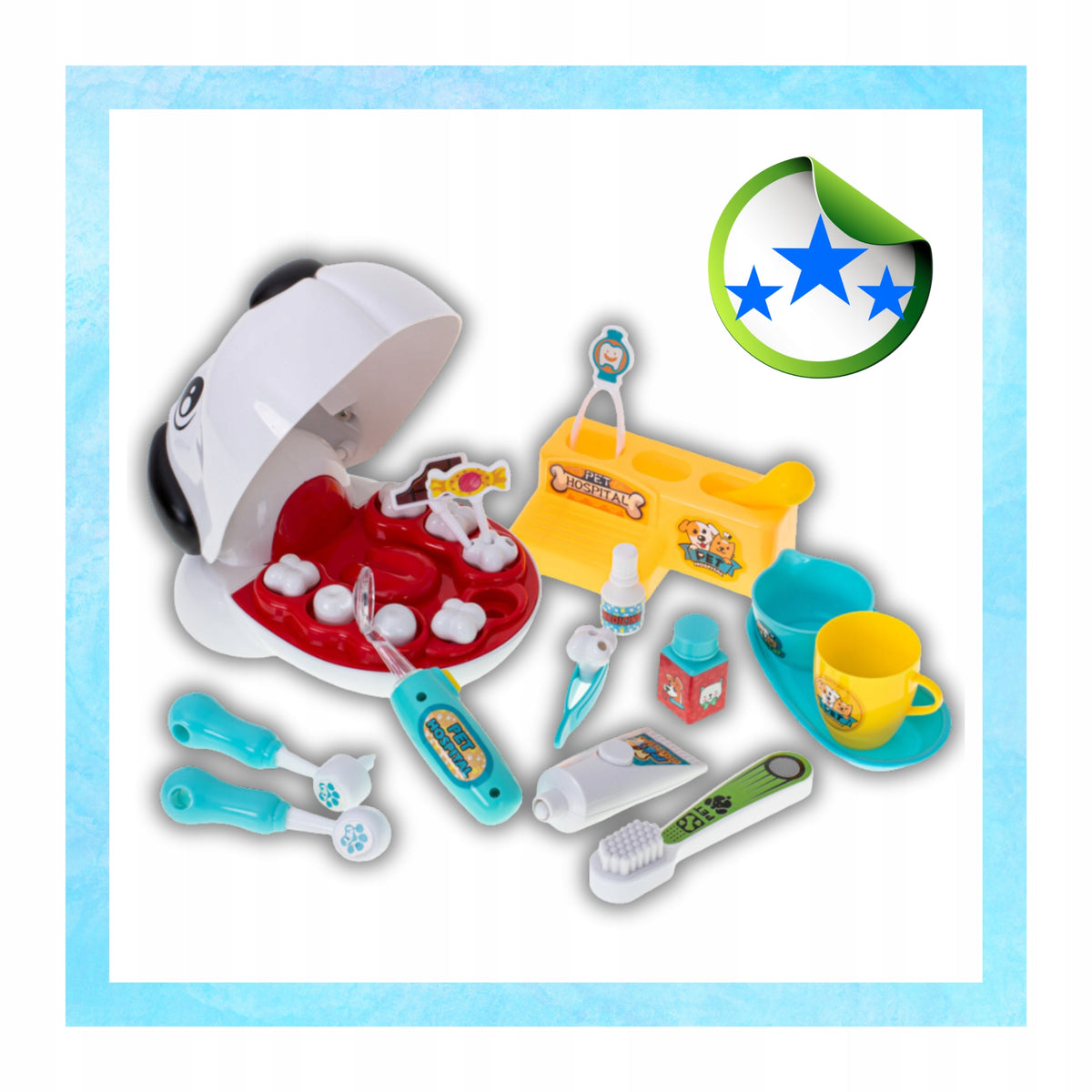 Set of Small Dentist Teeth Smile Gift for Holy Dog Sick Tooth Packaging status original