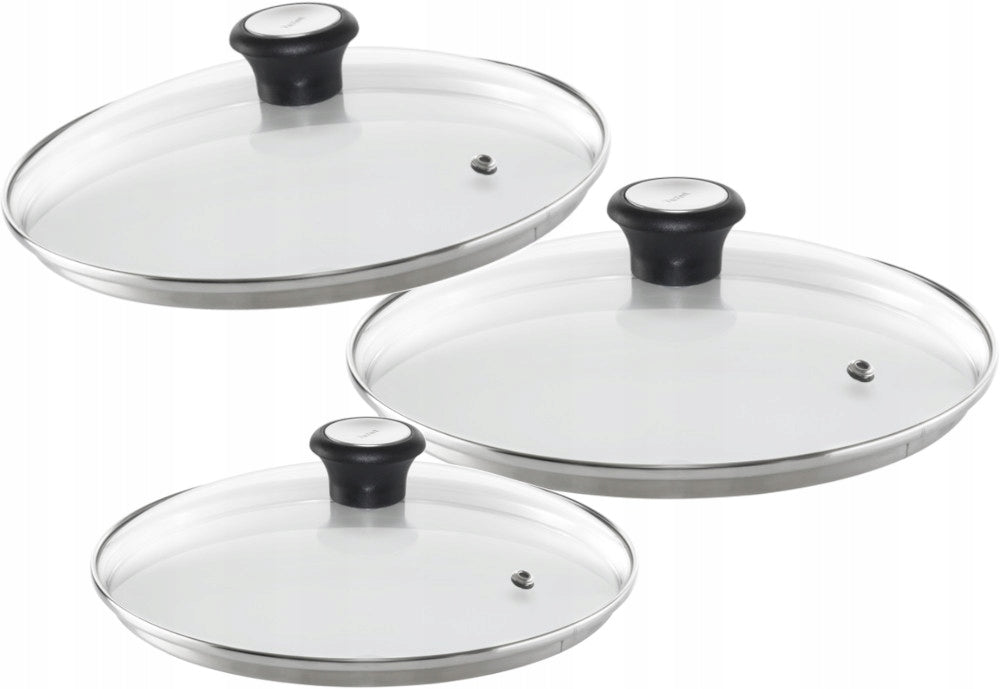 Set of TEFAL glass lids 24/26/30cm