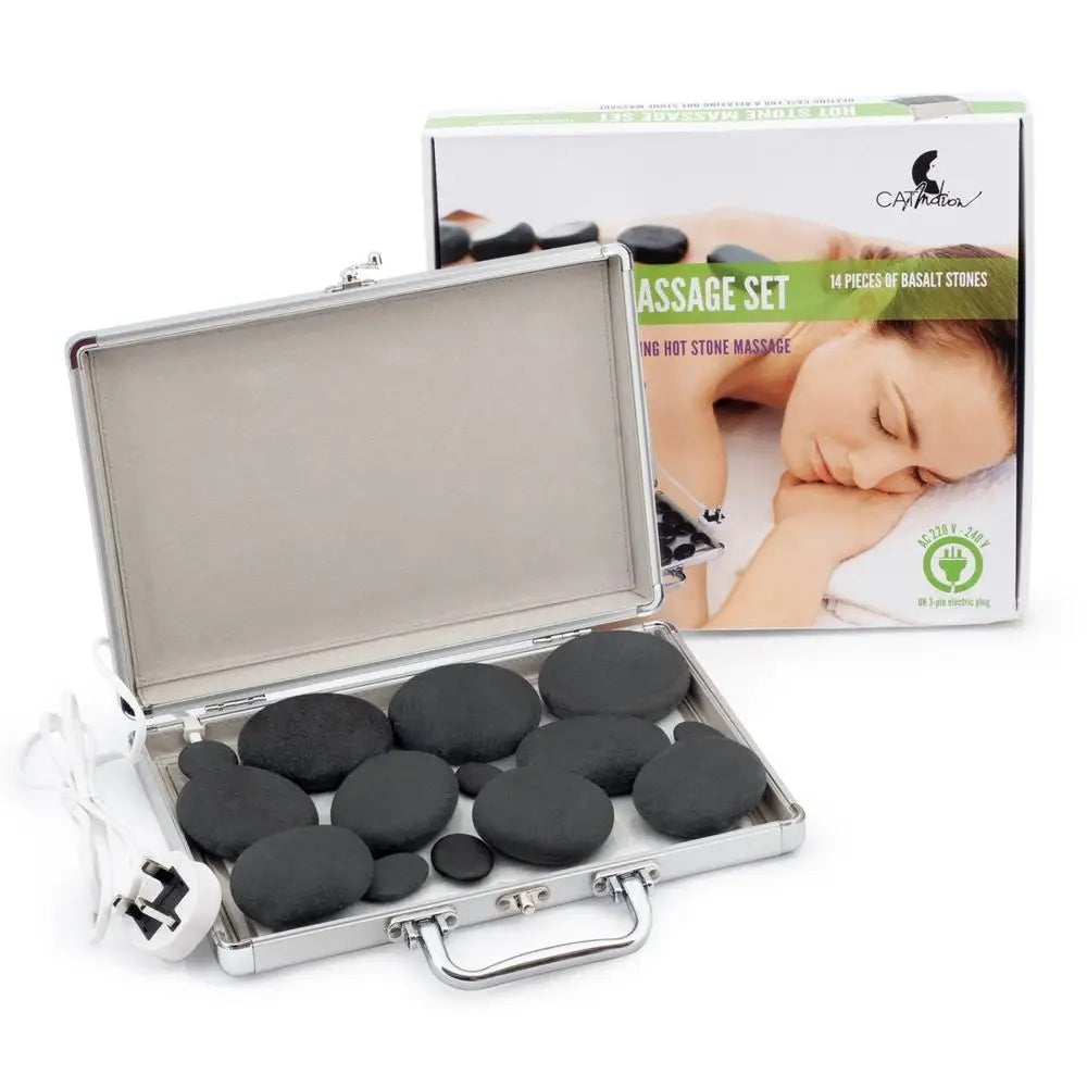 Set of basalt stones for massage 14 pcs.
