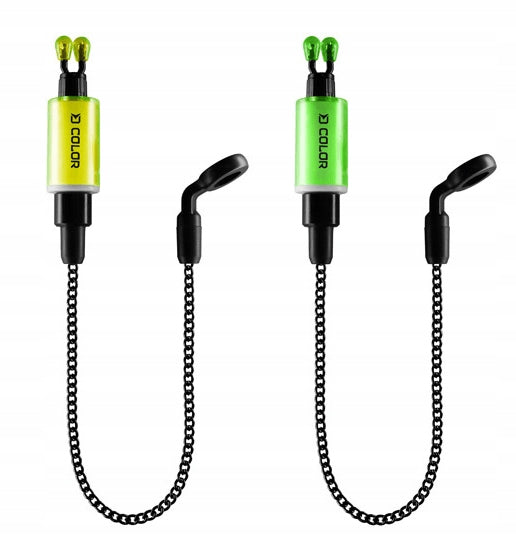 Set of bite indicators Delphin Hanger Color 2pcs - Green + Yellow