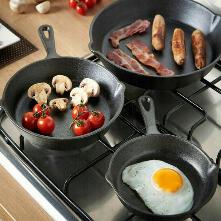 Set of cast iron pans Cast iron pans HEAVY 3 pcs. Brand no brand