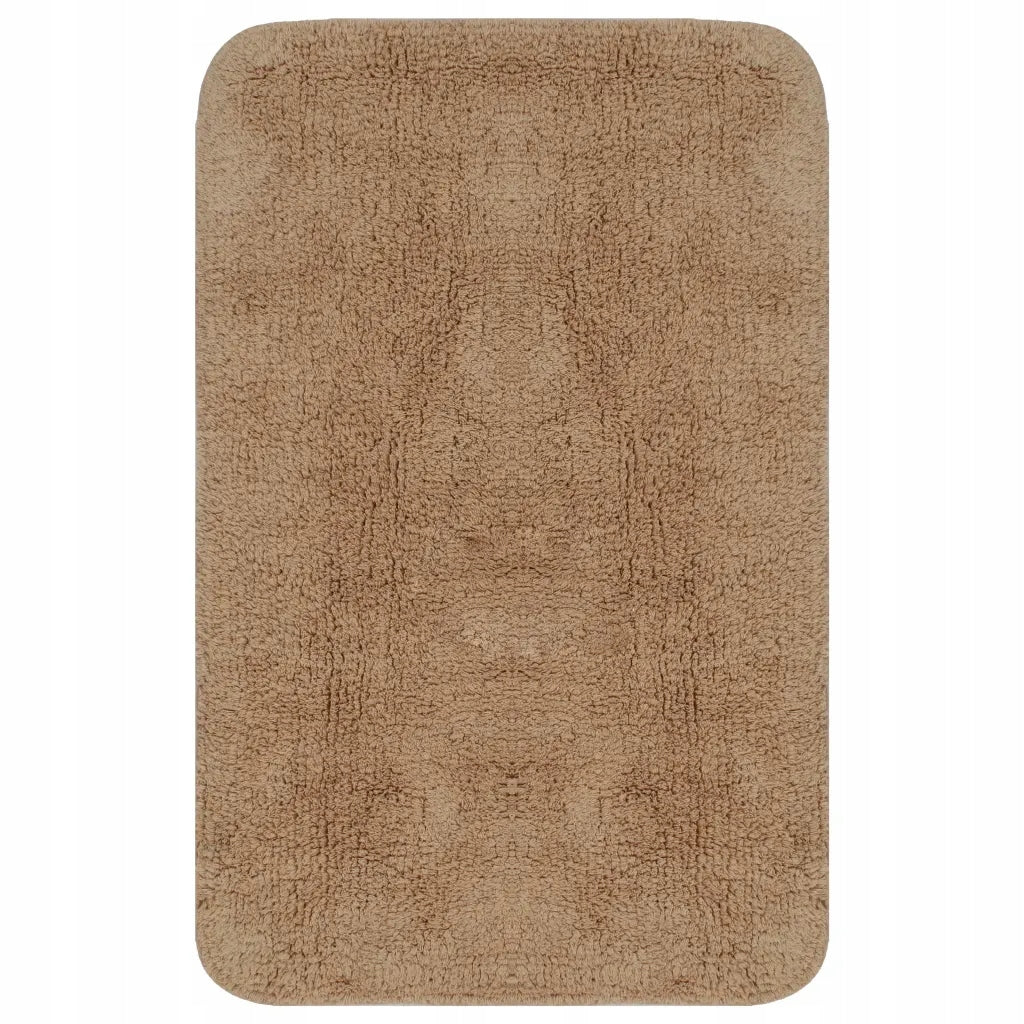 Set of cotton bathroom mats 50x78/50x50/44x50 beige Packaging status original