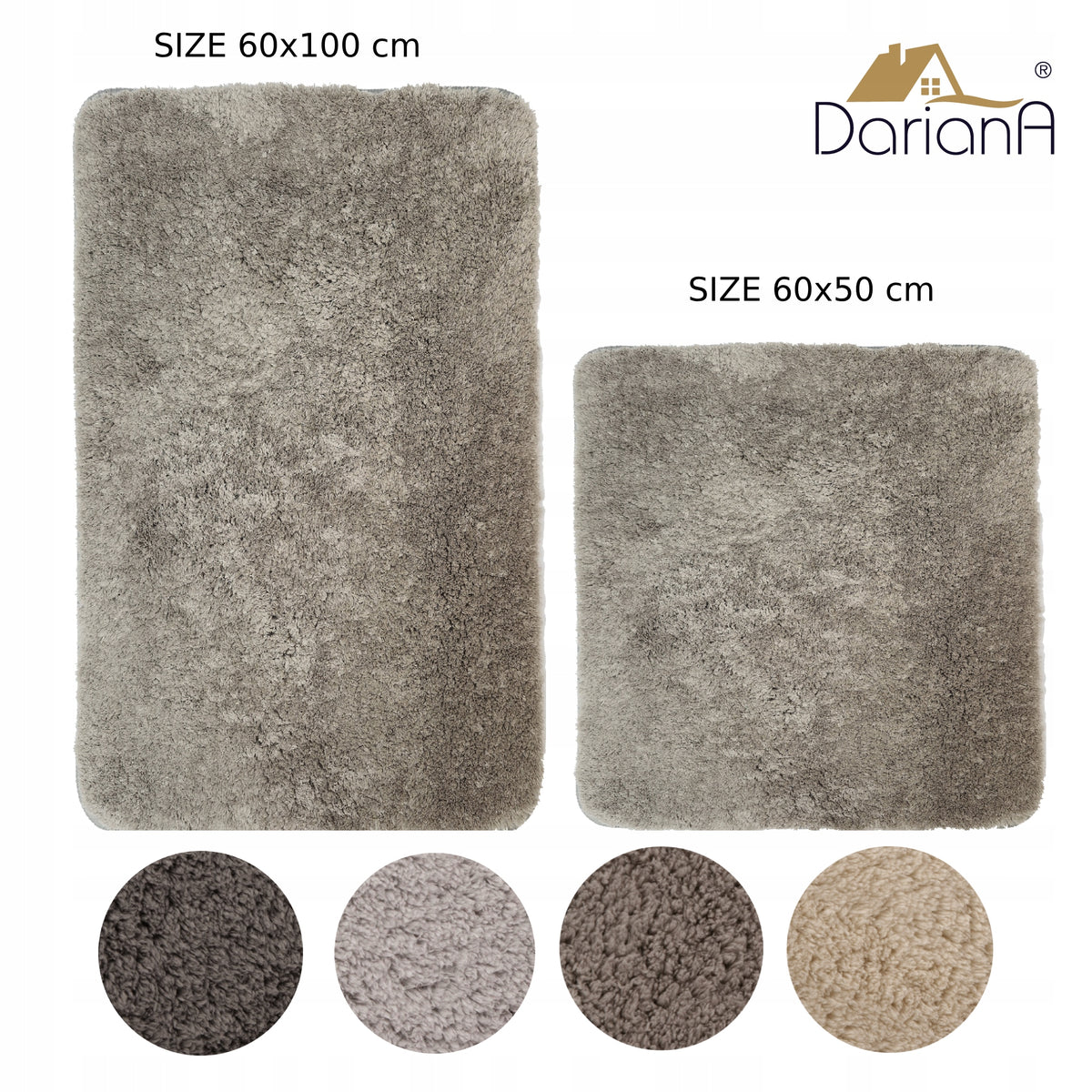 Set of diatomite mats 2 pcs 60x100+60x50 Comfort beige Packaging status original