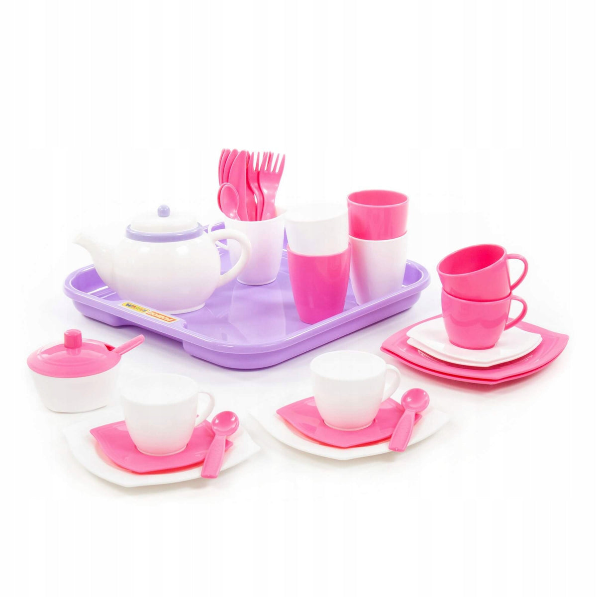 Set of dishes "Alice" with tray for 4 people 35 elements WADER POLESIE