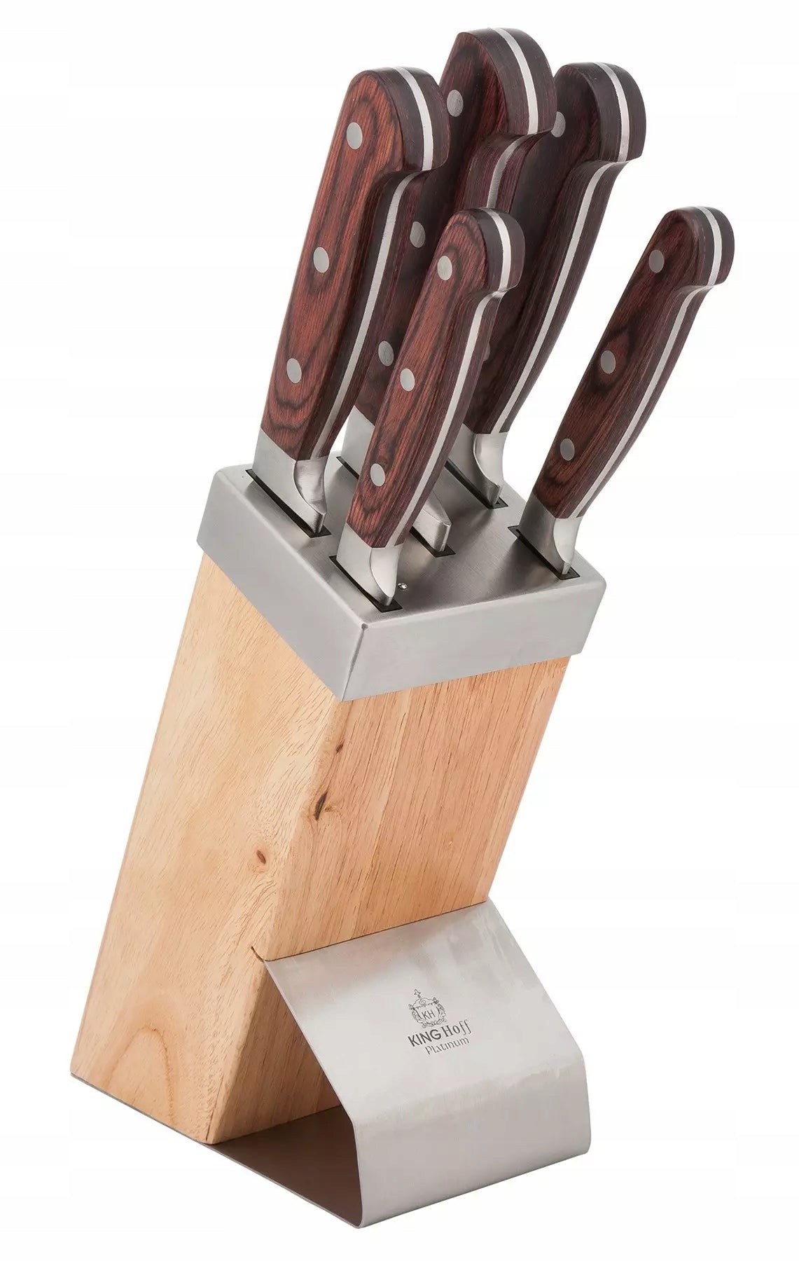 Set of knives in block 6 elements Kinghoff