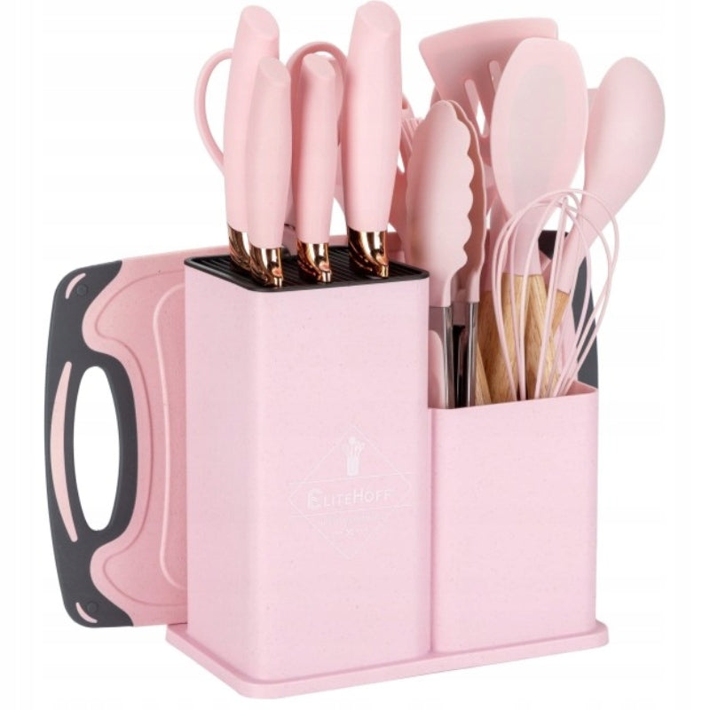 Set of knives in block Elitehoff PINK 5 pcs. EAN (GTIN) 5907768760724