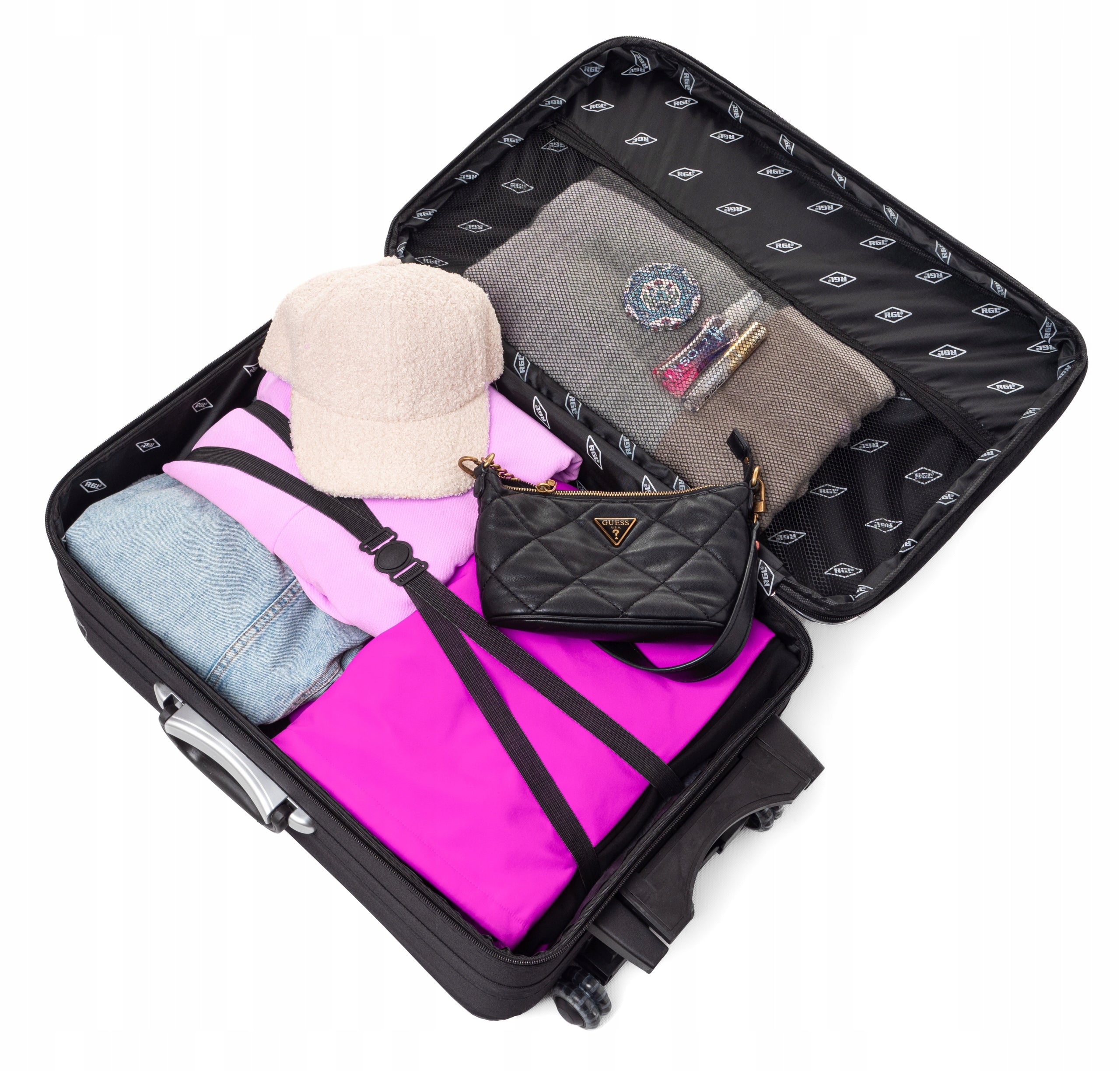 Set of large travel suitcase XXL +case HAND LUGGAGE FREEBIE Depth (shorter edge) 26 cm